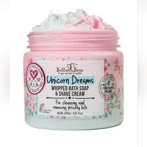 NEW Bella & Bear Unicorn Dreams Whipped Bath Soap & Shave cream